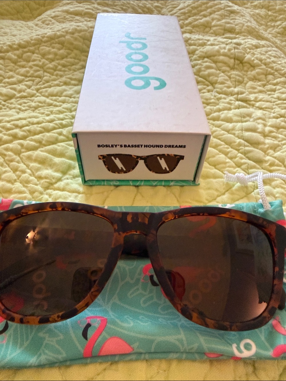 Goodr Bosley’s Basset Hound Dreams Brown Sunglasses - Picture 9 of 10